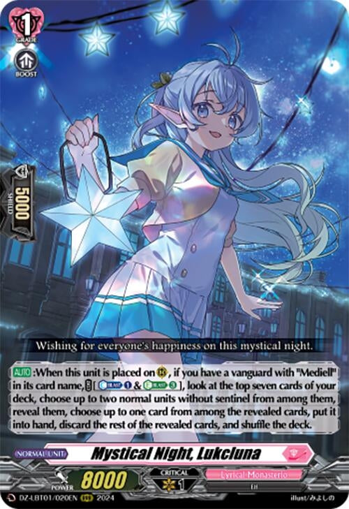 Mystical Night Lukcluna (1020) [DZ-LBT01] - Cardfight Vanguard Single