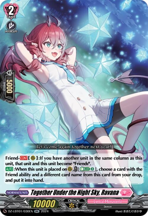 Together Under the Night Sky Ravana (1030) [DZ-LBT01] - Cardfight Vanguard Single