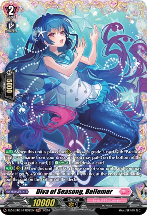 Diva of Seasong Bellemer (FR) (102) [DZ-LBT01] - Cardfight Vanguard Single
