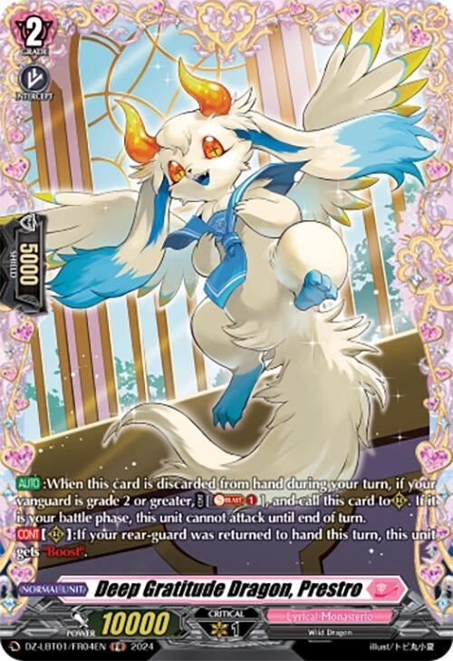 Deep Gratitude Dragon Prestro (FR) (104) [DZ-LBT01] - Cardfight Vanguard Single