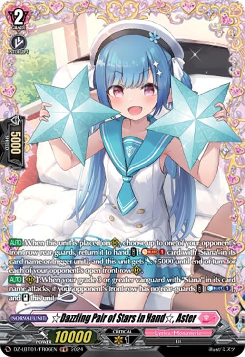 Dazzling Pair of Stars in Hand Aster (FR) (106) [DZ-LBT01] - Cardfight Vanguard Single