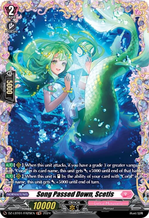 Song Passed Down Scetis (FR) (129) [DZ-LBT01] - Cardfight Vanguard Single