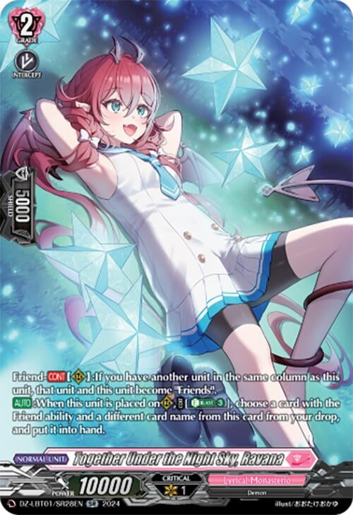 Together Under the Night Sky Ravana (SR) (128) [DZ-LBT01] - Cardfight Vanguard Single