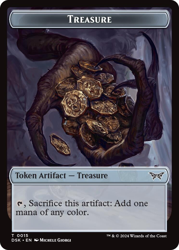 Treasure // Copy Double-Sided Token (15) [DSK] - MTG Single