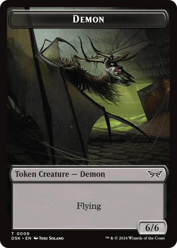 Demon Token (9) [DSK] - MTG Single