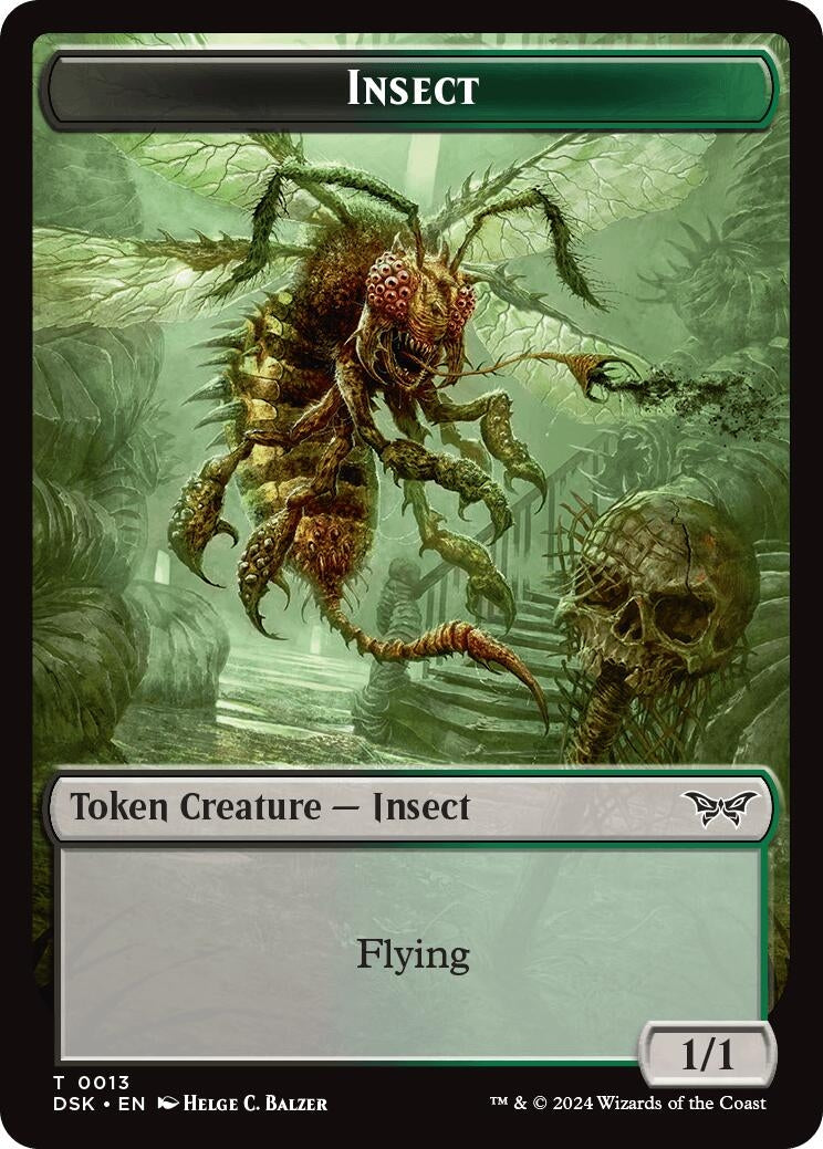 Insect (13) Token (13) [DSK] - MTG Single