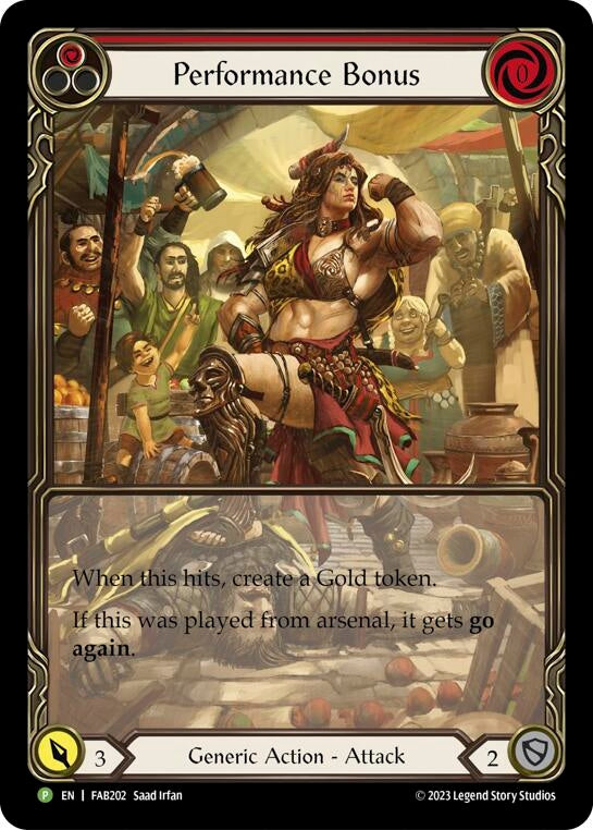 Performance Bonus (Red) - FAB202 (202) [PR] - Flesh and Blood TCG Single