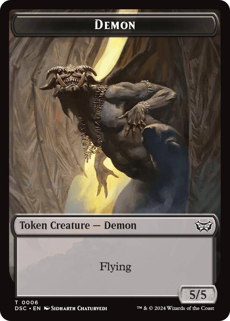 Demon // Bird Double-Sided Token (6) [CSK] - MTG Single