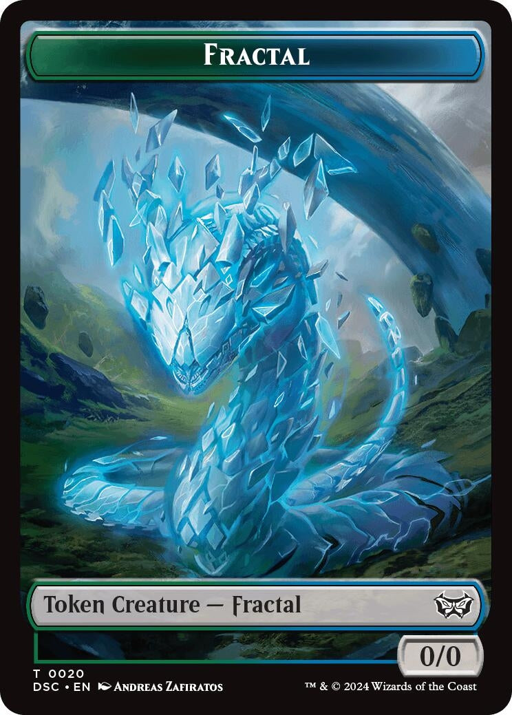 Fractal // Scarecrow Double-Sided Token (20) [CSK] - MTG Single