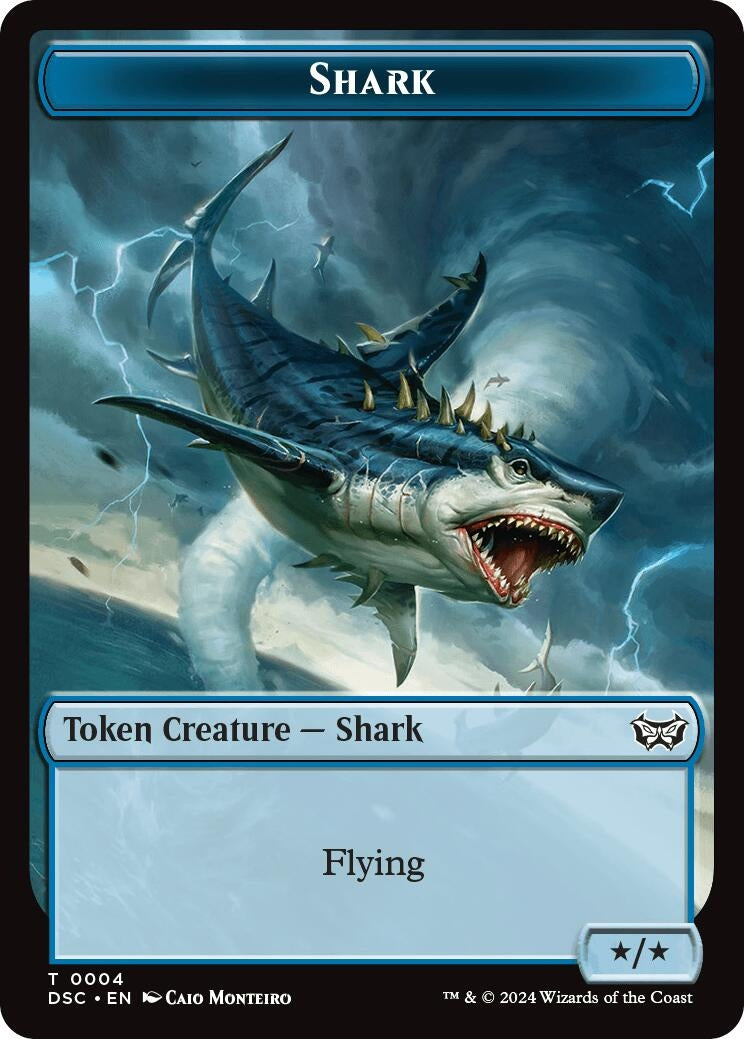 Shark // Copy Double-Sided Token (4) [CSK] - MTG Single
