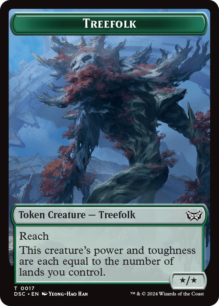 Treefolk // Spider Double-Sided Token (17) [CSK] - MTG Single