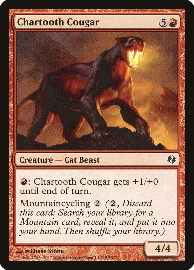 Chartooth Cougar (59) [DDI] - MTG Single