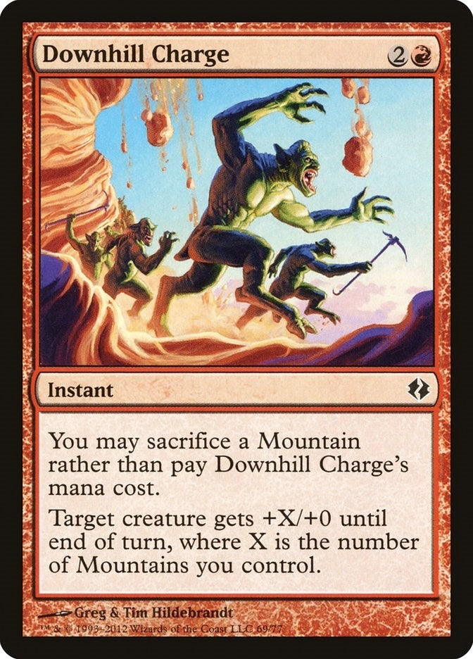 Downhill Charge (69) [DDI] - MTG Single