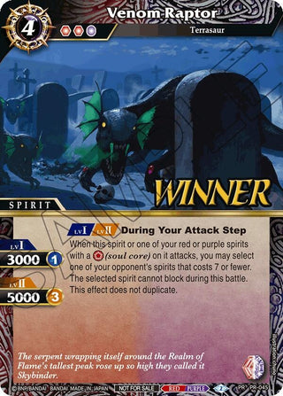 Venom Raptor (Store Tournament & Sealed Deck Pack Vol.1 -Winner-) (45) [BSSP] - Battle Spirits Saga Single