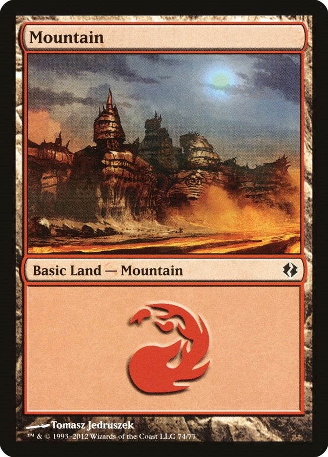 Mountain (74) (74) [DDI] - MTG Single
