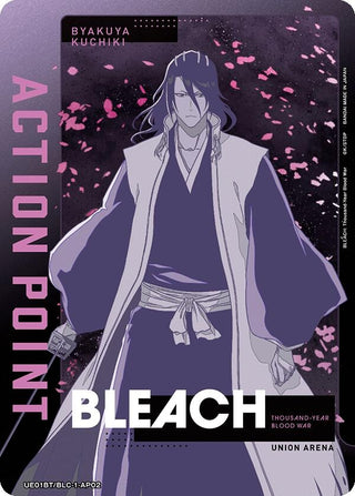 Action Point Card (AP02) (Byakuya Kuchiki) (1102) [UE01BT] - Union Arena Single
