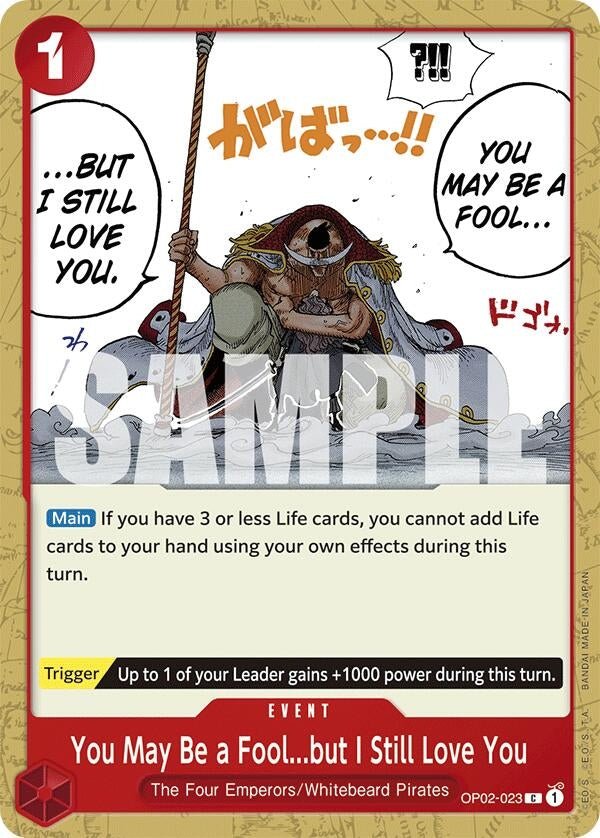 You May Be a Fool...but I Still Love You (2023) (ST-15) - One Piece Card Game Single