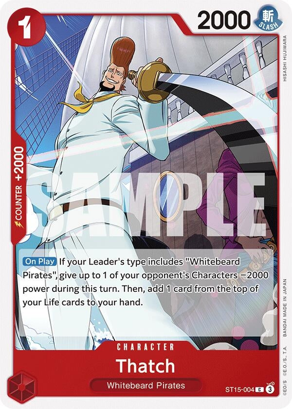 Thatch (15004) (ST-15) - One Piece Card Game Single