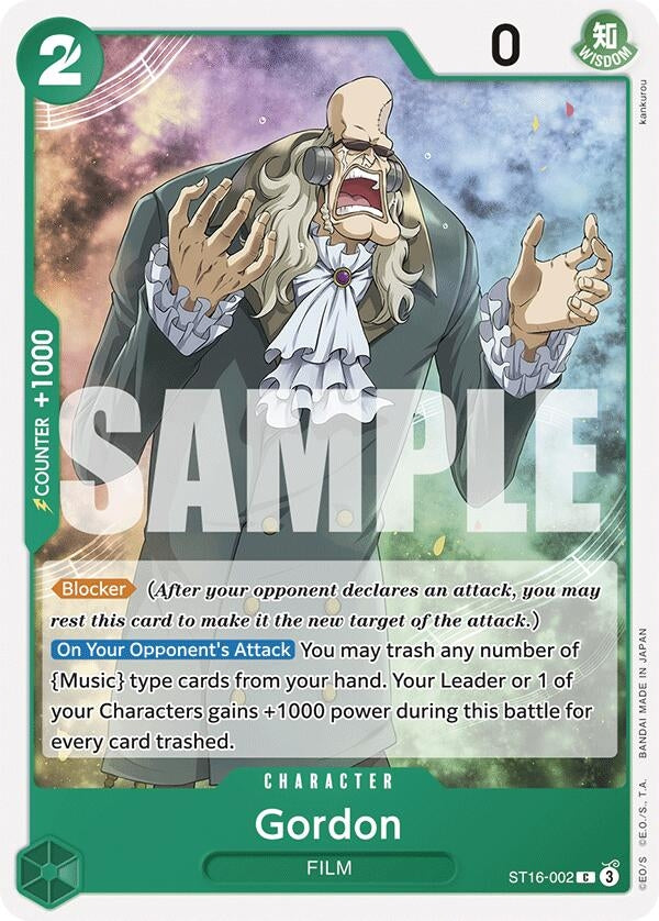 Gordon (16002) (ST-16) - One Piece Card Game Single