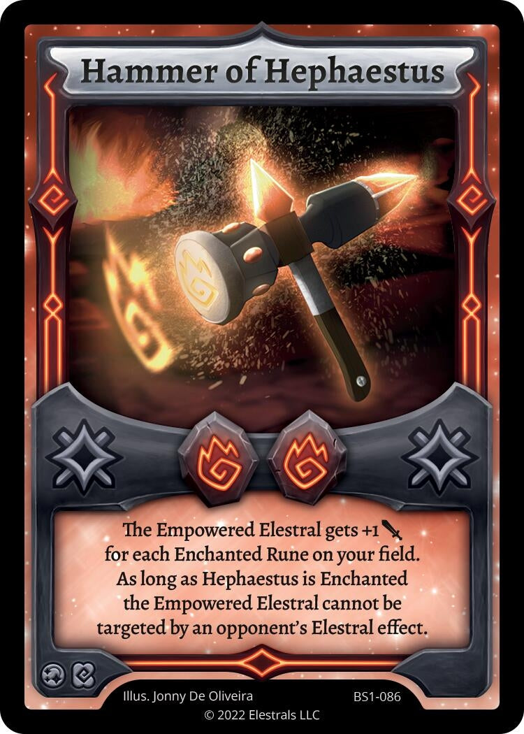 Image for Hammer of Hephaestus (BS1-086) (Base Set [Kickstarter Edition]) - Elestrals