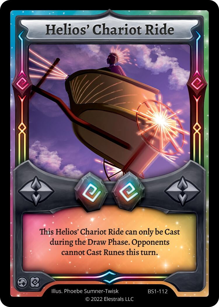 Image for Helios' Chariot Ride (BS1-112) (Base Set [Kickstarter Edition]) - Elestrals