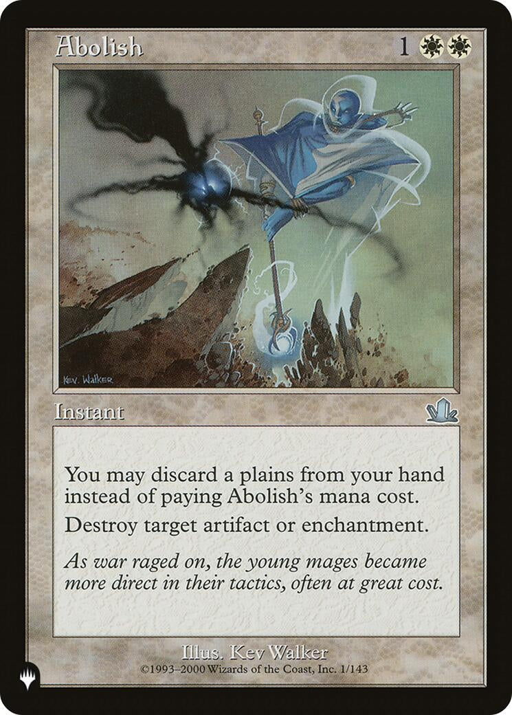 Abolish (1) [LIST] - MTG Single