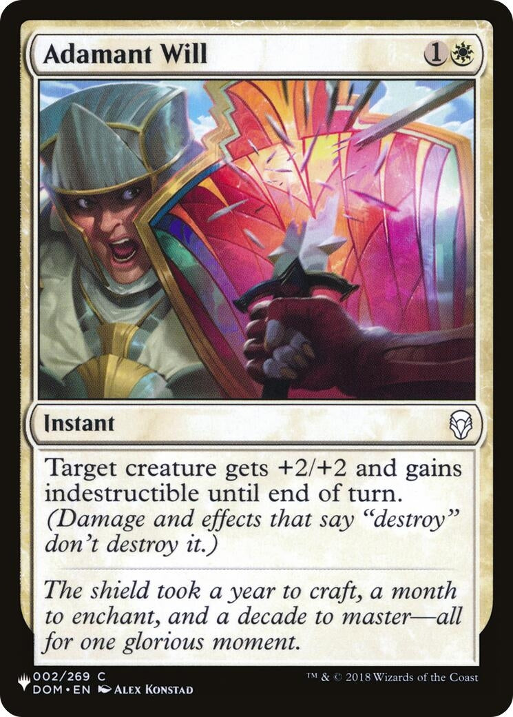 Adamant Will (2) [LIST] - MTG Single