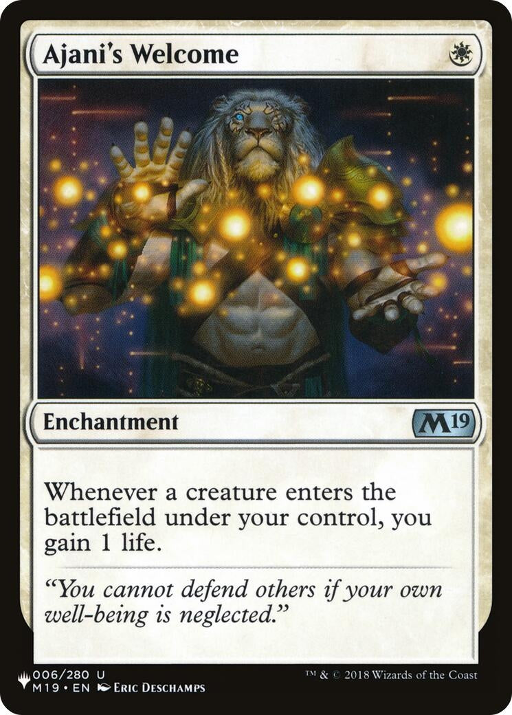 Ajani’s Welcome (6) [LIST] - MTG Single