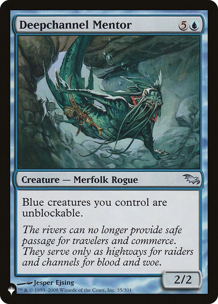 Deepchannel Mentor (35) [LIST] - MTG Single