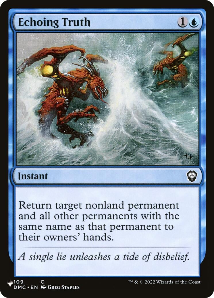 Echoing Truth (109) [LIST] - MTG Single