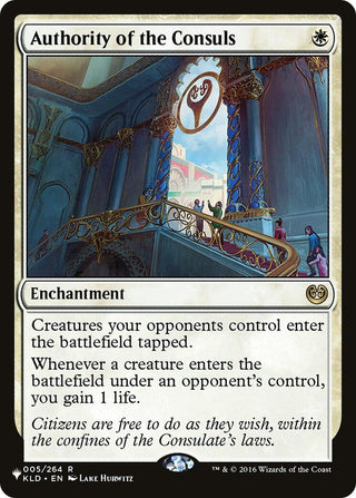 Image for Authority of the Consuls (005/264) (The List Reprints) - Magic: The Gathering