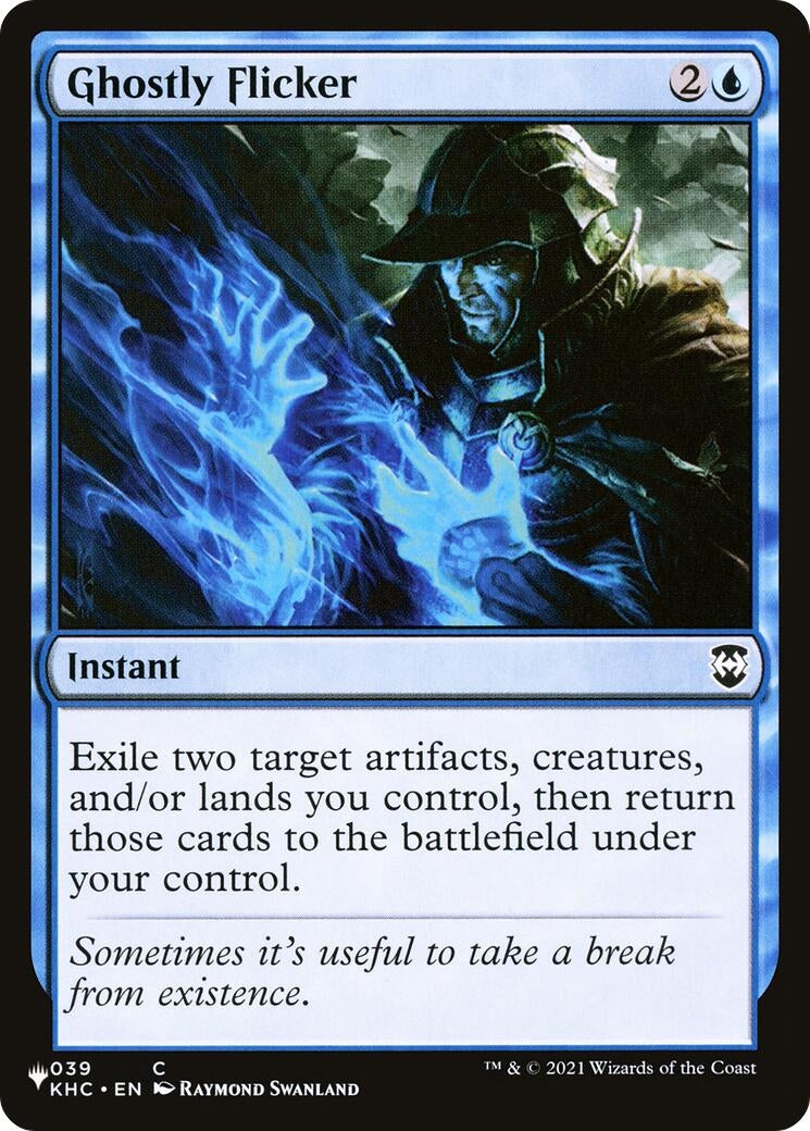 Ghostly Flicker (39) [LIST] - MTG Single