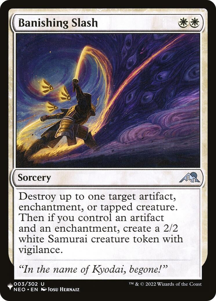 Banishing Slash (3) [LIST] - MTG Single