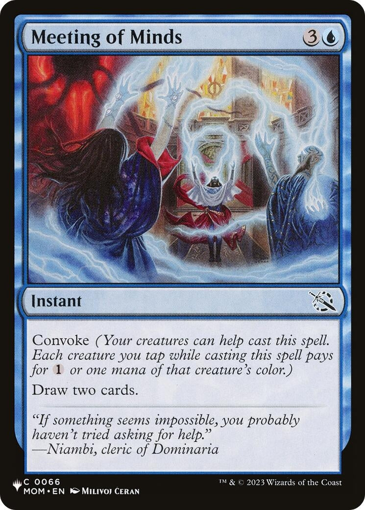 Meeting of Minds (66) [LIST] - MTG Single
