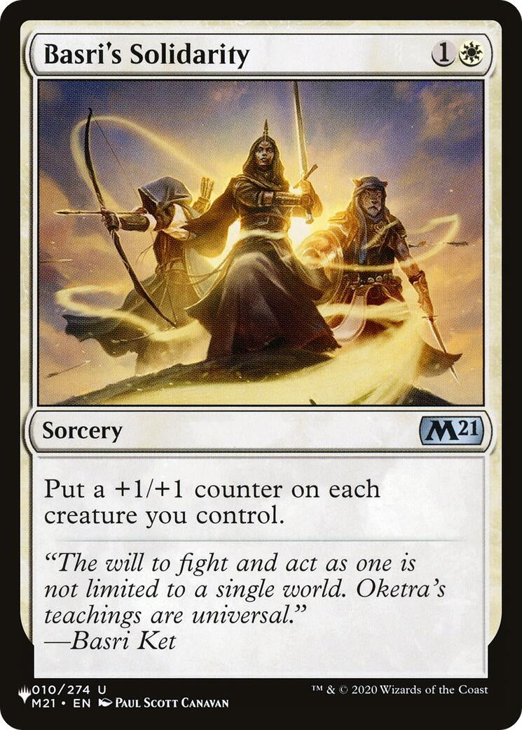 Basri’s Solidarity (10) [LIST] - MTG Single