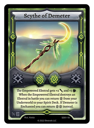Image for Scythe of Demeter (SD01-18) (Centaurbor Starter Deck [Kickstarter Edition]) - Elestrals