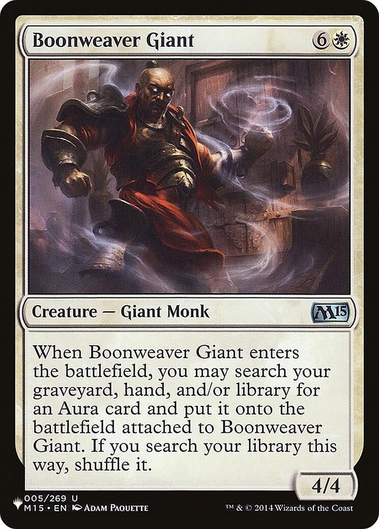 Boonweaver Giant (5) [LIST] - MTG Single