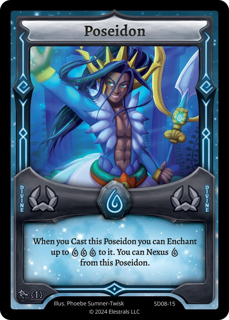 Image for Poseidon (SD08-15) (Chronodile Starter Deck [First Edition]) - Elestrals