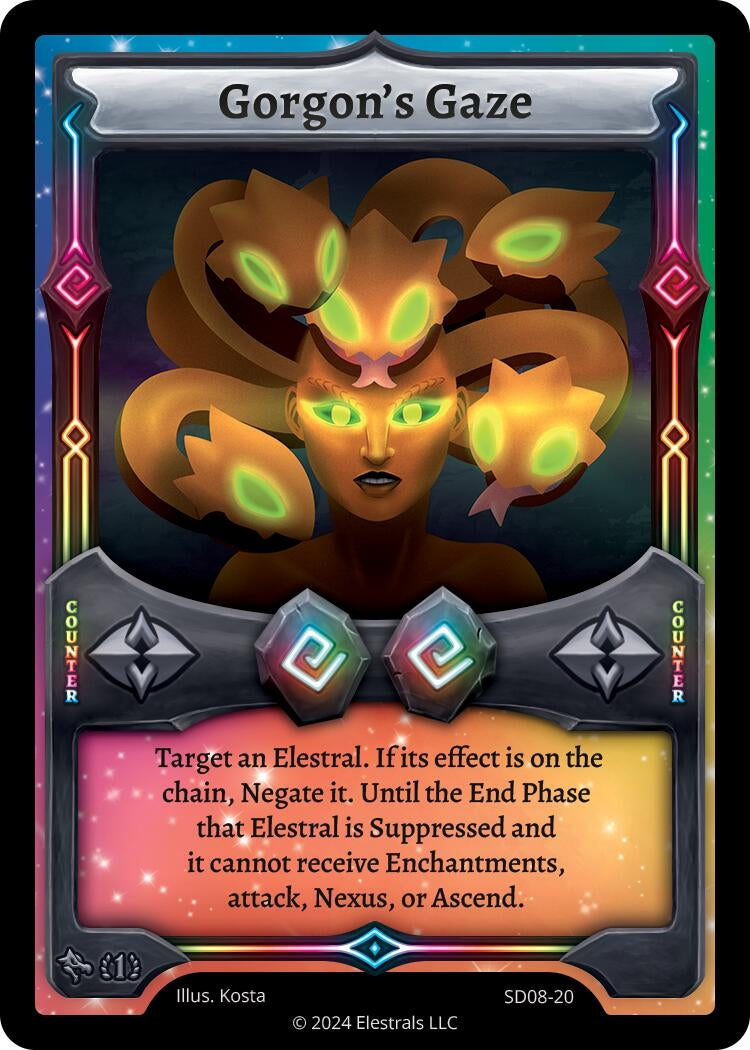Image for Gorgon's Gaze (SD08-20) (Chronodile Starter Deck [First Edition]) - Elestrals