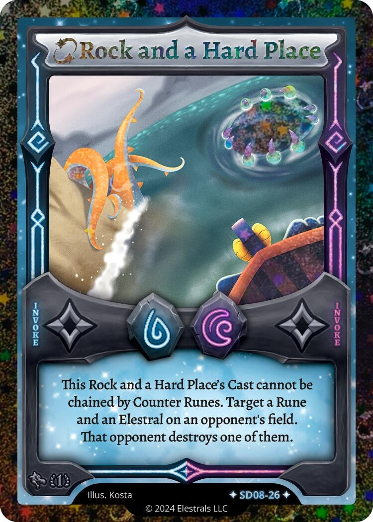 Image for Rock and a Hard Place (Stellar) (SD08-26) (Chronodile Starter Deck [First Edition]) - Elestrals
