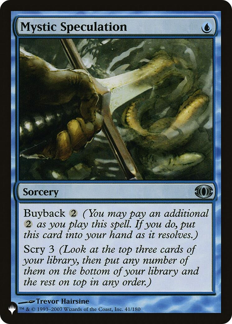 Mystic Speculation (41) [LIST] - MTG Single