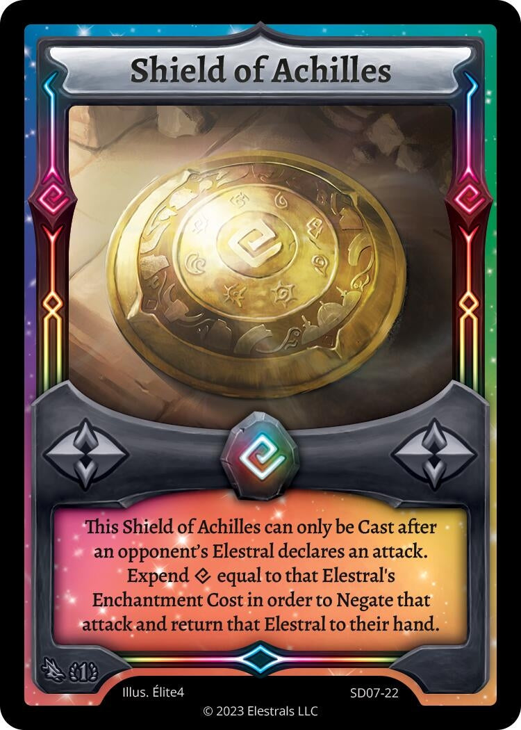 Image for Shield of Achilles (SD07-22) (Emperowatt Starter Deck [First Edition]) - Elestrals
