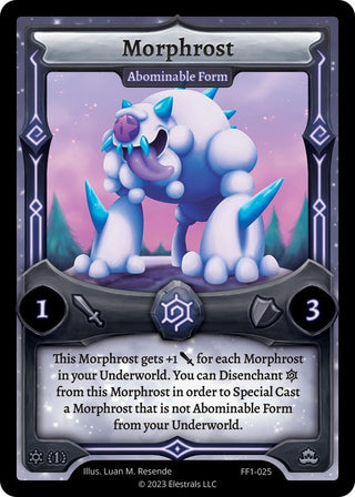 Image for Morphrost - Abominable Form (FF1-025) (Frostfall [First Edition]) - Elestrals