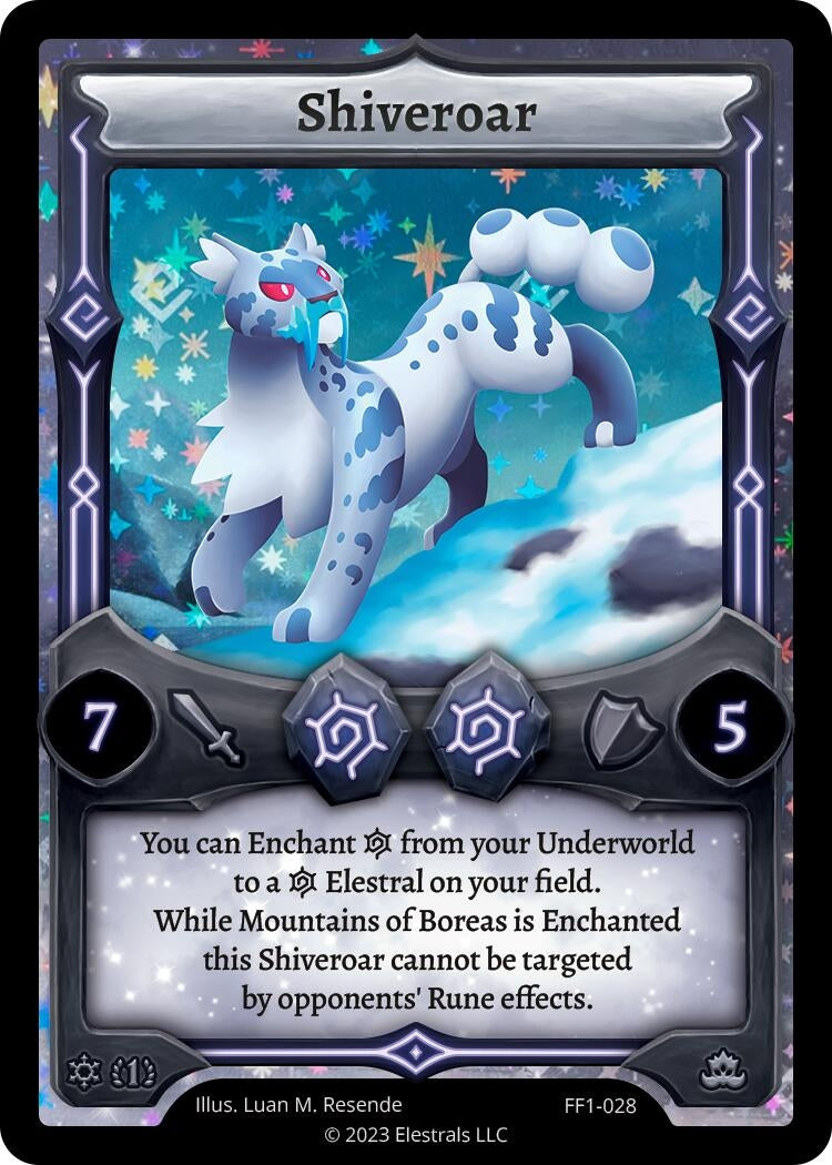 Image for Shiveroar (FF1-028) (Frostfall [First Edition]) - Elestrals