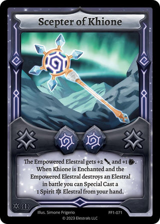 Image for Scepter of Khione (FF1-071) (Frostfall [First Edition]) - Elestrals