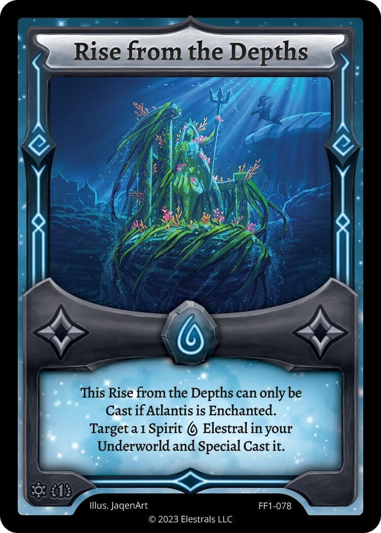 Image for Rise from the Depths (FF1-078) (Frostfall [First Edition]) - Elestrals
