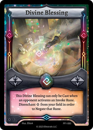 Image for Divine Blessing (FF1-083) (Frostfall [First Edition]) - Elestrals