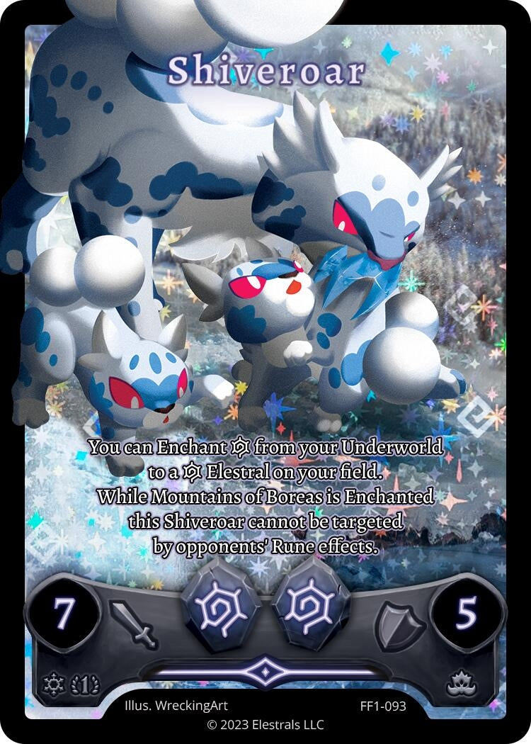 Image for Shiveroar (Full Art) (FF1-093) (Frostfall [First Edition]) - Elestrals