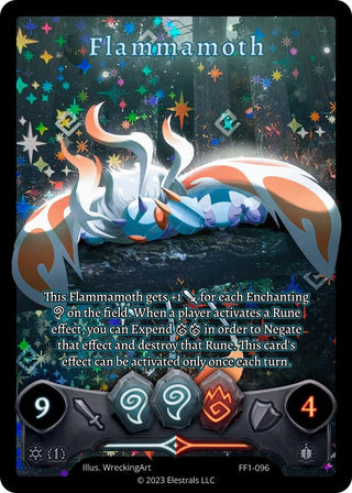 Image for Flammamoth (Full Art) (FF1-096) (Frostfall [First Edition]) - Elestrals