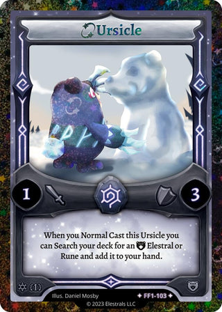 Image for Ursicle (Stellar) (FF1-103) (Frostfall [First Edition]) - Elestrals